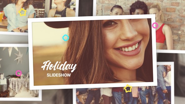 Videohive Holiday Photo Slideshow Video Displays template preview