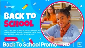 Videohive Back To School Promo 36752071 Video Displays template preview