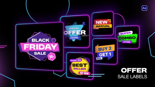 Videohive Offer Sale Labels Elements template preview
