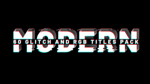 Videohive Kinetic Glitch Titles | Big Pack Titles template preview