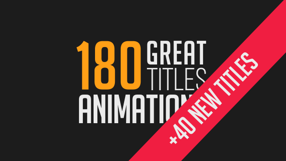 180 Great Title Animations Video Displays template preview