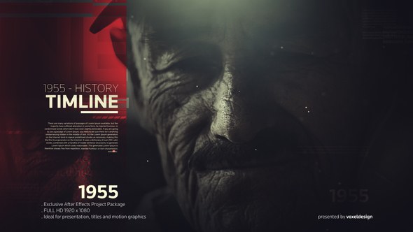 Videohive The History Timeline 22279631 Video Displays template preview