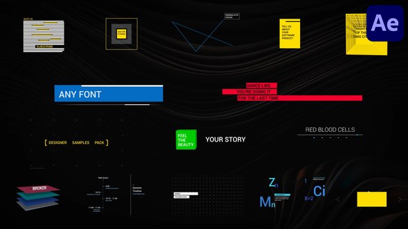 Videohive Designer Samples for After Effects Titles template preview