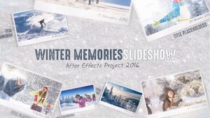 Videohive Winter Memories Video Displays template preview