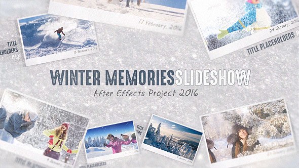 Videohive Winter Memories Video Displays template preview