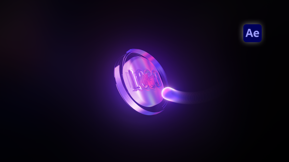 Videohive Neon Iridescent Logo Logo Stings template preview