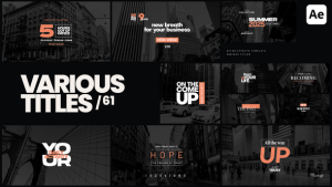Videohive Various Titles 61 Titles template preview
