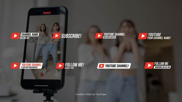 Videohive Social Titles | After Effects Titles template preview