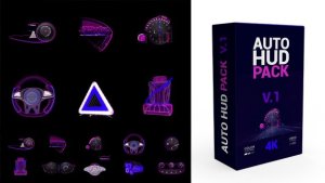 Videohive AUTO HUD Pack V.1 Elements template preview