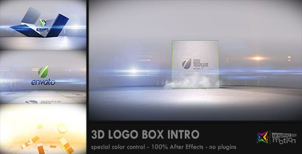 3D Logo Box Intro Video Displays template preview