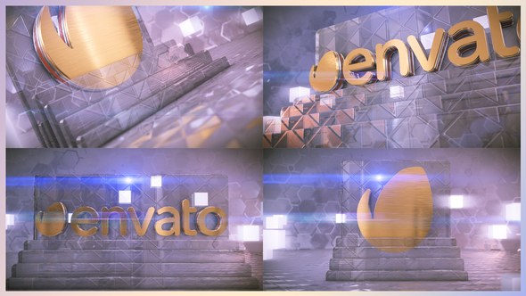 Videohive Inspiring Glass Intro Logo Stings template preview