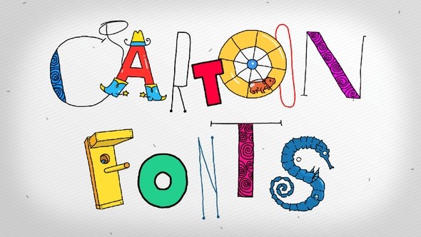 Videohive Cartoon Fonts Elements template preview