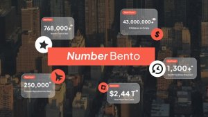 Videohive Number Bento Logo Stings template preview