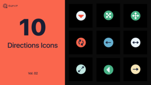 Videohive Directions Icons Vol. 02 Elements template preview