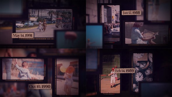 Videohive Photo History Slideshow Video Displays template preview