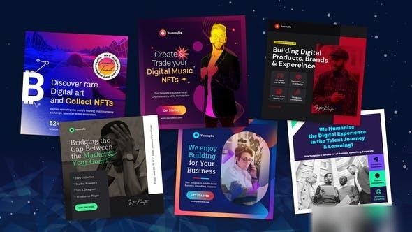 Videohive Marketplace & Business Corporate Instagram Post Openers template preview