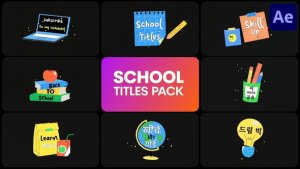 Videohive School Titles Pack for After Effects Titles template preview