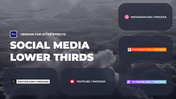 Videohive Colorful Social Media Lower Thirds 45497109 Elements template preview