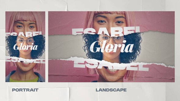 Videohive Torn Paper Intro Logo Openers template preview