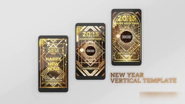 Videohive New Year Stories 42188892 Logo Stings template preview