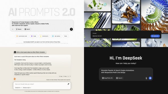 Videohive AI Prompts 2.0 Titles template preview