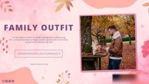 Videohive Autumn Family Fashion Slideshow Video Displays template preview
