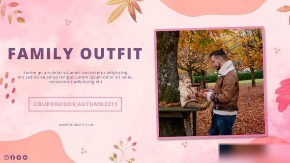 Videohive Autumn Family Fashion Slideshow