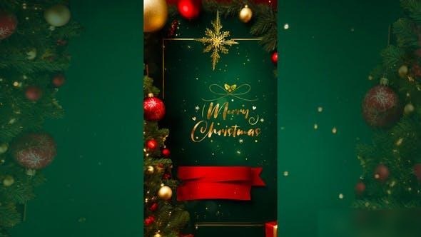 Videohive Christmas Greetings 3D Design Instagram Story Elements template preview