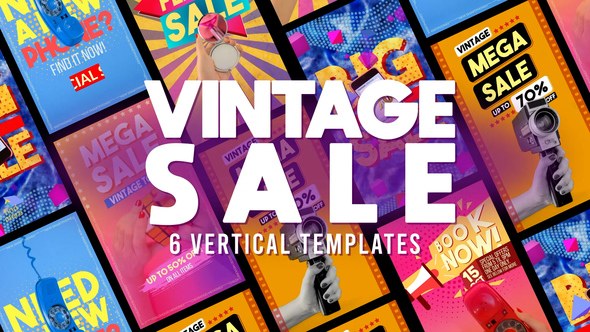 Videohive Vintage Sales Stories Product Promo template preview