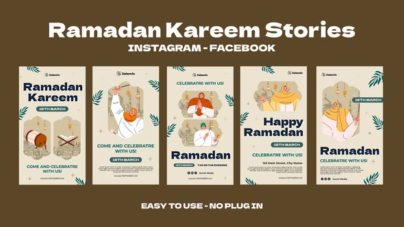 Videohive Ramadan Instagram Stories 56551247 Ramadan template preview