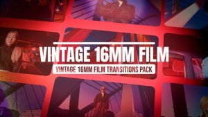 Vintage 16mm Film Transitions Elements template preview