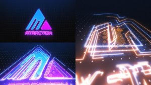 Videohive Neon Logo 36277355 Logo Stings template preview