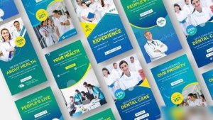 Videohive Medical Promo Stories Pack Openers template preview