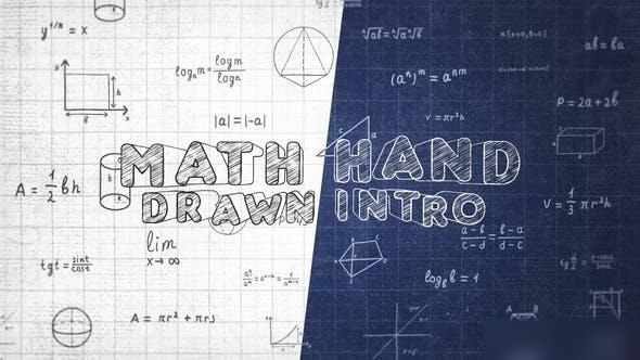 Videohive Math Hand Draw Intro Openers template preview