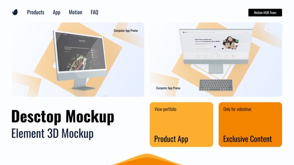 Videohive Website Desktop Mockup Product Promo template preview