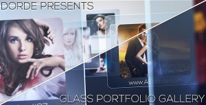 Videohive Glass Portfolio Gallery Video Displays template preview