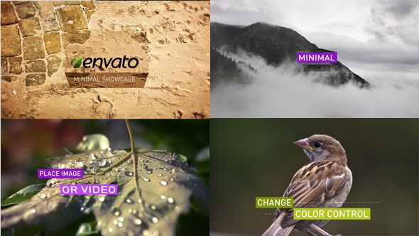Videohive Minimal Showcase - Image/Video Video Displays template preview