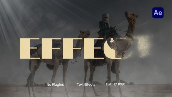 Videohive Particle & Dust Text Effect Titles template preview