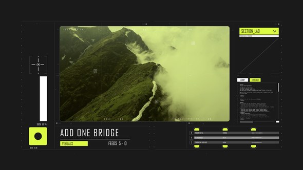 Videohive HUD Typography Control Infographics template preview