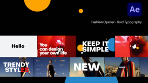 Videohive Fashion Opener | Bold Typography Openers template preview