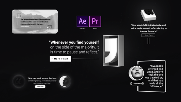 Videohive Unique Quote Titles Titles template preview