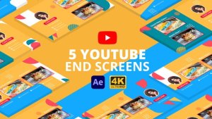 Videohive YouTube End Screens Vol.3 | After Effects Broadcast-packages template preview