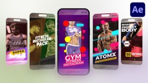 Videohive Instagram - Fitness 01 Video Displays template preview