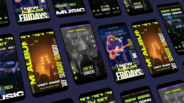 Videohive Concert Instagram Reels Openers template preview