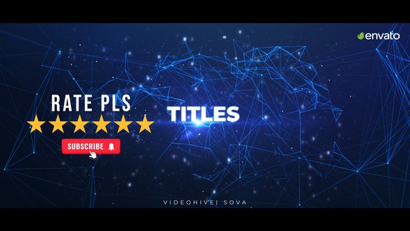 Videohive Plexus Inspiration Titles Logo Stings template preview