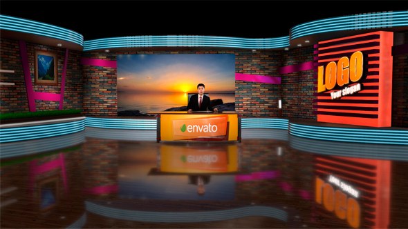 3D Virtual Studio - Videohive Broadcast-packages template preview