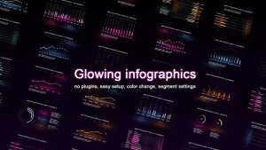 Videohive Glowing infographics Infographics template preview
