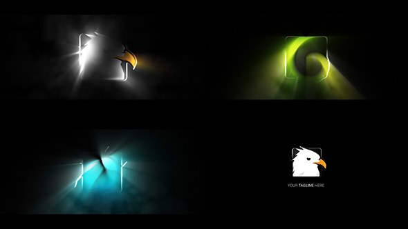 Light Logo Reveal Video Displays template preview