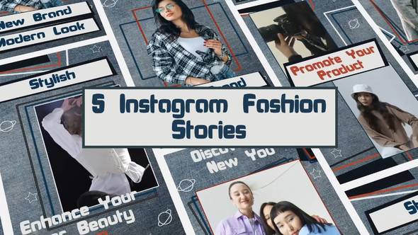 Videohive Fashion Instagram Stories 47209713 Elements template preview