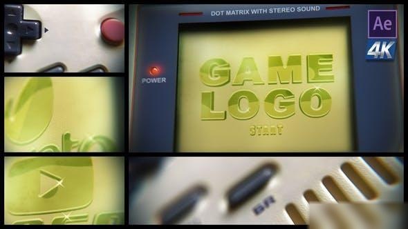 Videohive Handheld Game Console Logo Reveal Openers template preview